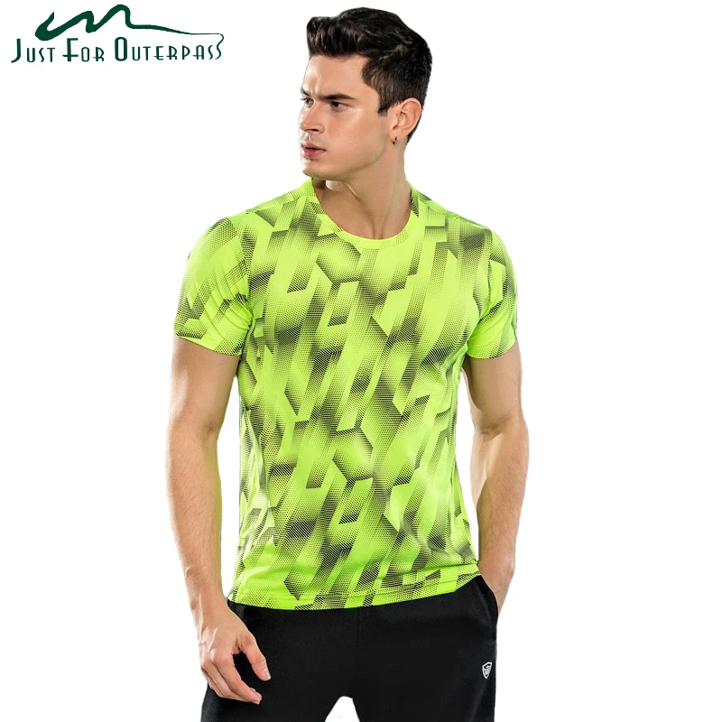 

2019 New Summer Geometric Print T-shirt Men O-neck Short Sleeve Quick Dry Breathable Comfortable Fitness Casual T Shirt