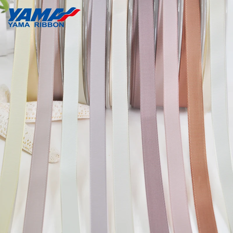 YAMA оптовая продажа атласная лента 6 9 13 16 19 22 мм 100 ярдов/партия темно коричневые