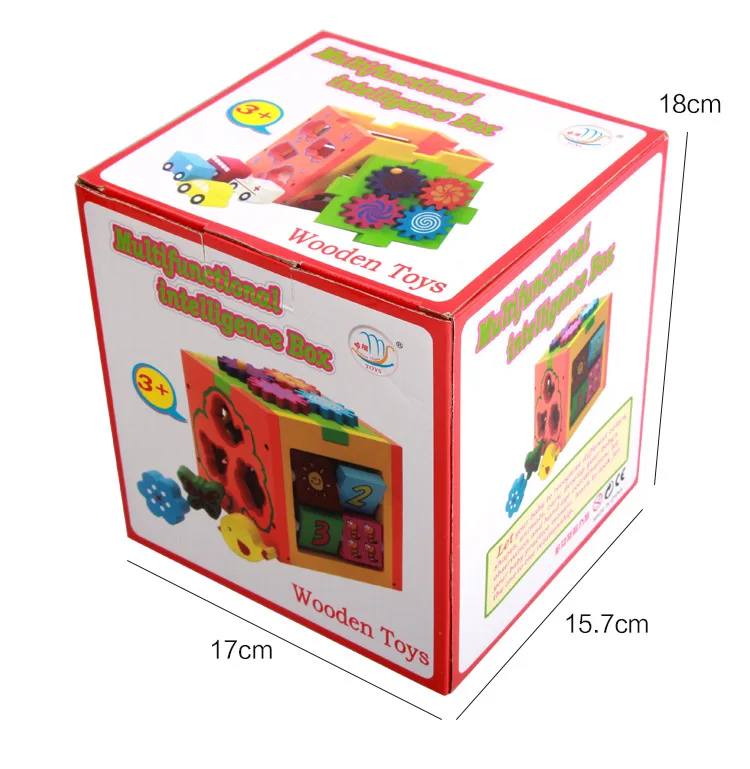 Детский деревянный интеллектуальная Коробка Форма в паре с детьми раннего детства Образование Развивающие игрушки