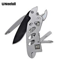 UNeefull Многофункциональный разводной ключ, острогубцев, инструмент для зачистки проводов, складной Ножи, набор отверток аварийный ручной