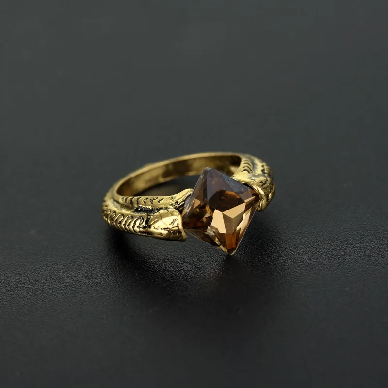 Продукт уникальная Horcrux Ring в европейском и американском стиле кино Для мужчин кольца дешевые Винтаж кольцо ювелирные изделия - Цвет основного камня: Gold