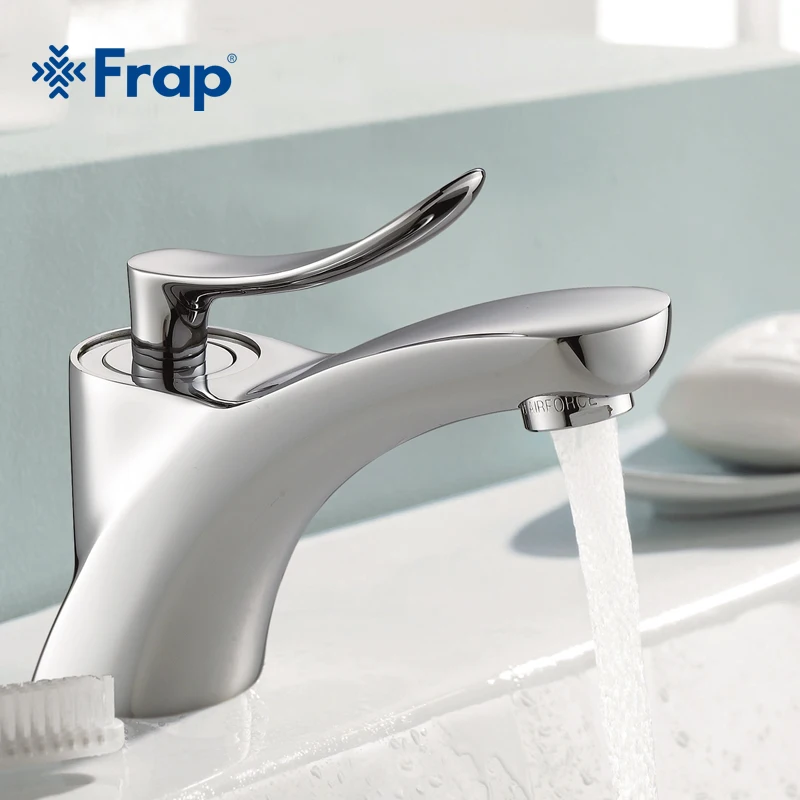 FRAP Classic Style chrome bathroom Basin sink Faucet Cold and Hot Water Mixer Single Handle bath room Taps F1081