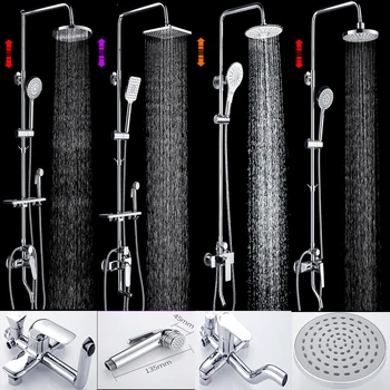 

bathroom shower faucet set bathtub faucets shower mixer tap Bath Shower tap waterfall shower head mixer torneira