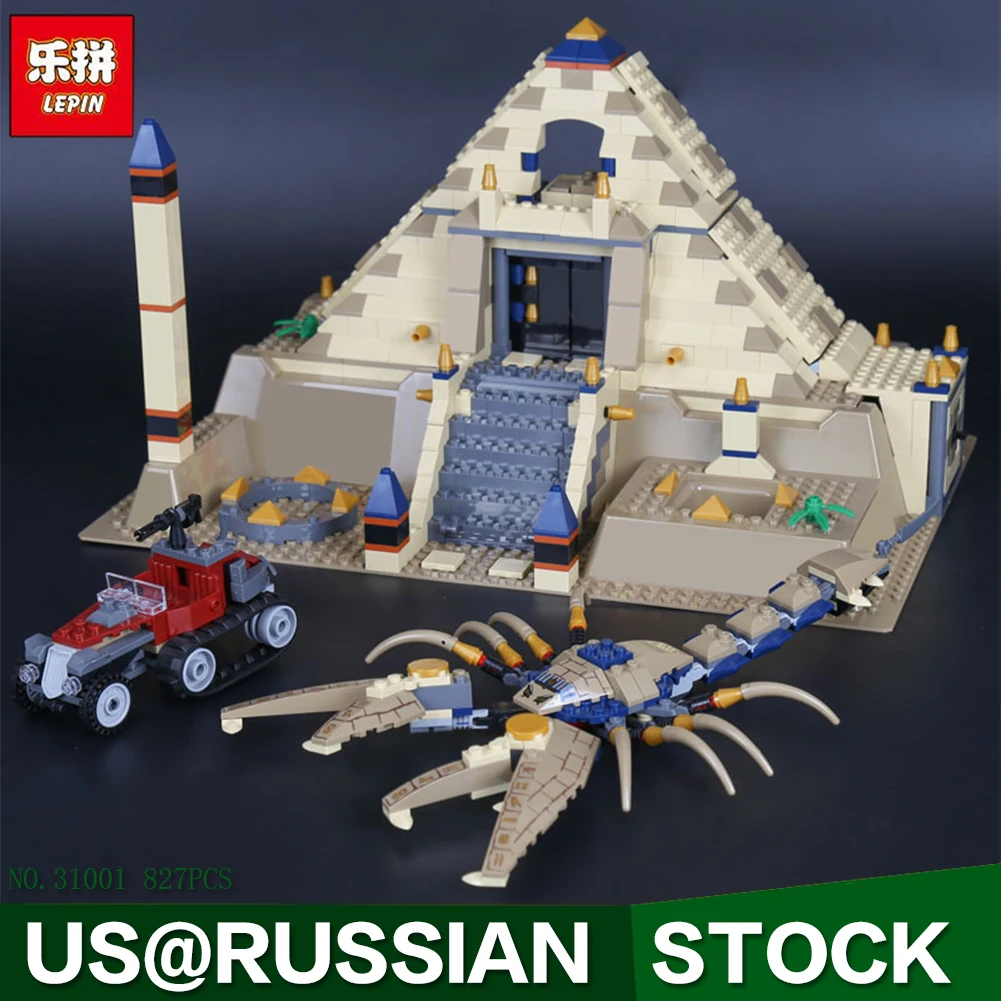 

Lepin 31001 Egypt Pharaoh Series The Scorpion Pyramid 827Pcs Children Educational Building Blocks Bricks Toys Model Gifts 7327