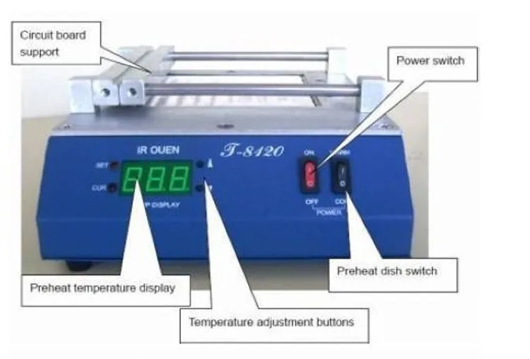 PUHUI T-8120 печь предварительного нагрева SMD инфракрасный Подогрев PID контроль температуры