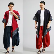 Trench Coat Rushed Mianma Folk Style In The Long Section Of 2017 Men’s Windbreaker Casual Retro Mens Batik Clothing Coat