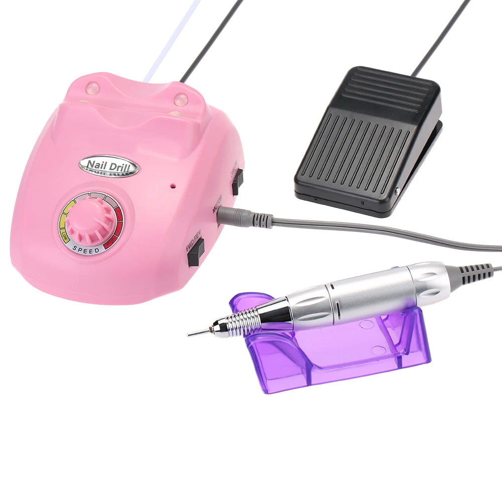 

220V/110V Electric Nail Art Drill Machine 20000RPM Equipment Manicure Kit Tool Nail File Bit Sanding Nail Drill Electric