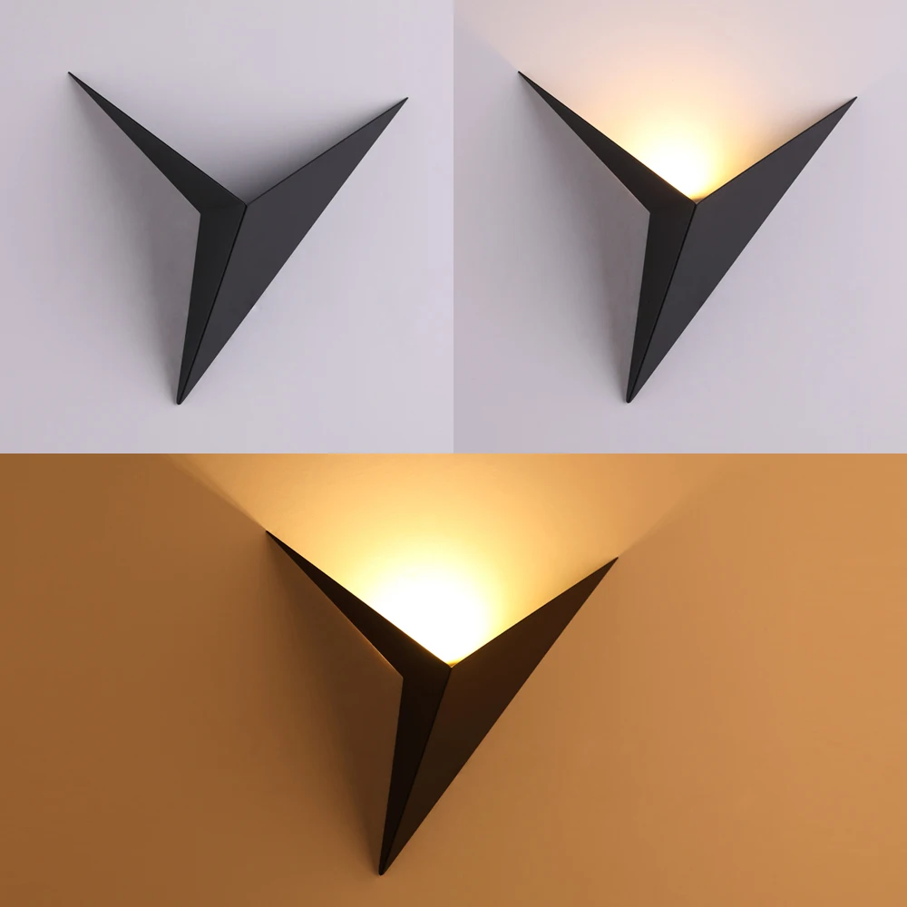  Modern minimalist triangle shape LED Wall Lamps Nordic style Indoor Wall Lamps Living Room Lights 3 - 32816024892