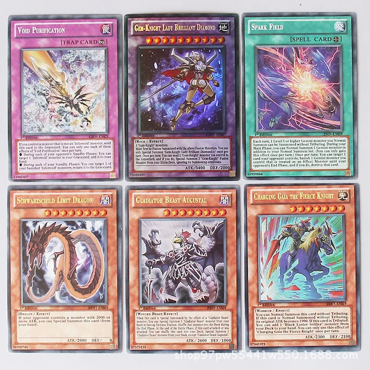Yugioh 216 Pcs Set with Box Yu Gi Oh Anime Game Collection Cards Kids Boys Toys for Children Christmas Present