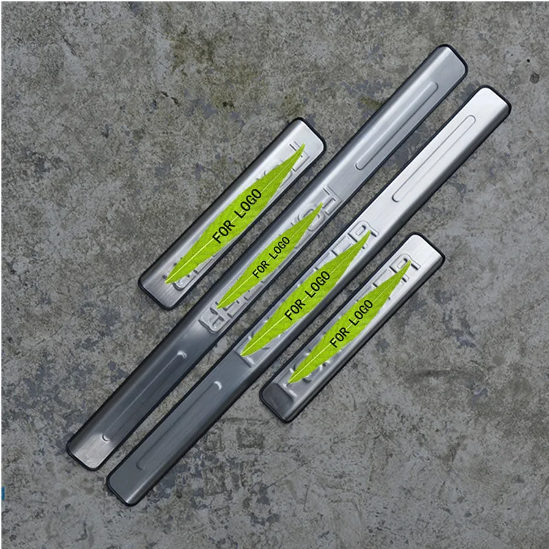 

Stainless steel Door Sill Scuff Plate panel kick step protector threshold For Subaru Forester 2013-2016 4PCS