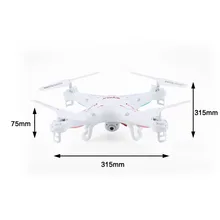 Syma X5C Explorers Quadcopter Drone 2.4G 4CH RC Mode 2 With HD Camera LCD RTF Free shipping