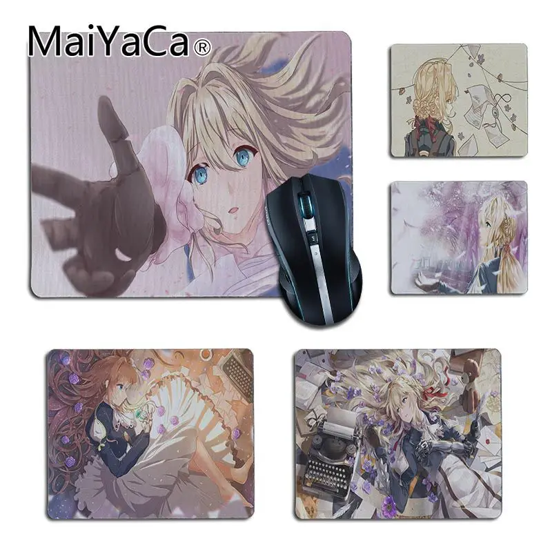 

MaiYaCa violet evergarden Laptop Gaming Mice Mousepad anime DIY Design gaming Mouse pad Rug For PC Laptop Notebook gamer