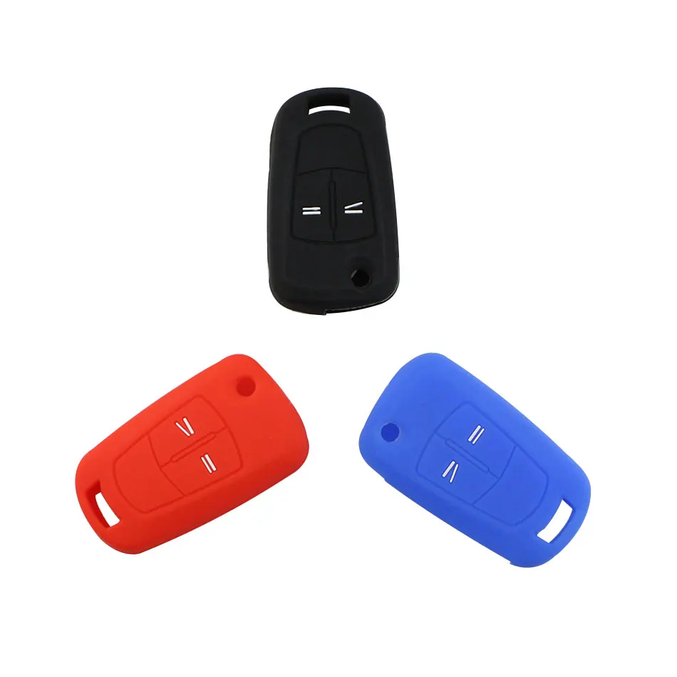 

Silicone Car Key Protection Cover Case Fob for Vauxhall Opel Corsa Astra Vectra Signum 2 Button Silicone Remote