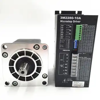 NEMA42 12Nm High Torque CNC Stepper kits Motor+Driver 110mm 3 Phase Stepper Motor 6A 1.2 Degree 3M2280-10A+110BYGH350B