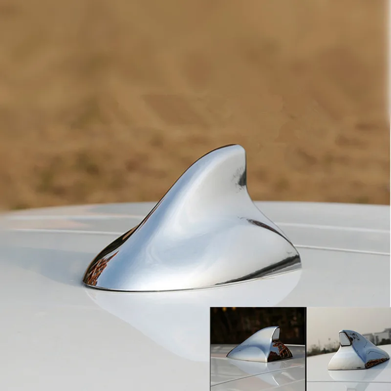 

Car Signal Aerials Shark Fin Antenna for Polo Chrome Plated for Volkswagen FM Signal Roof AM Signal Radio Aerials Roof Antennas