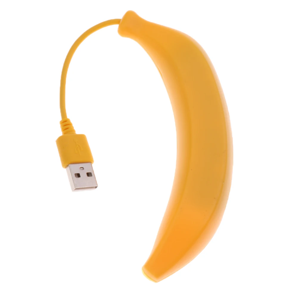 Dovewill  Yellow Banana Shape High Speed 4 USB3.0 Port Power Adapter Hub For Charging
