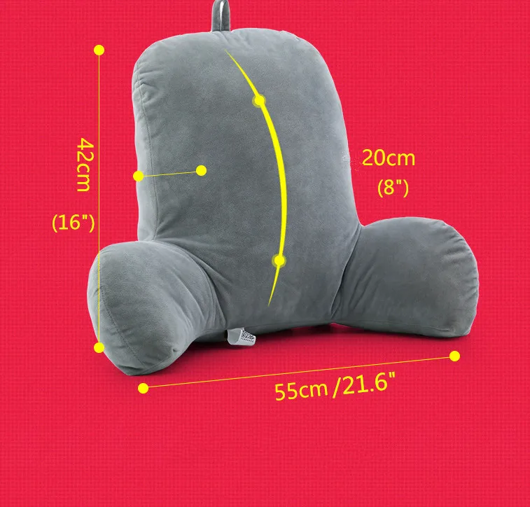 

Shredded Foam Reading Pillow Cushion Perfect for Adults, Teens, and Kids Velour