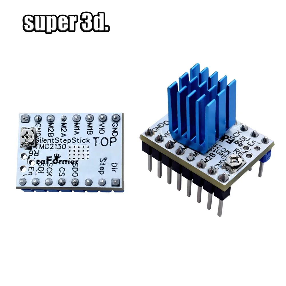 TMC2130 V1.1TMC2130SPI TMC2208 шаговый двигатель бесшумный драйвер StepStick бесшумный Отличная стабильность и защита с радиатором