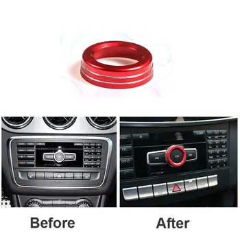 

Air Conditioning Outlet Decorative Circle Sticker For Mercedes Benz Class GLK GLA CLA GLE ML GL Car Sticker For Benz Accessories
