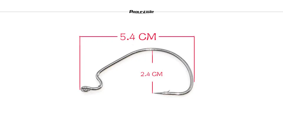 Proleurre, 20 шт./лот, рыболовные крючки из высокоуглеродистой стали, мягкие черви, крючки, свинцовая джиг-головка, 7 размеров, приманка, мягкие рыбацкие крючки, Смешанная приманка для рыбалки - Цвет: 1