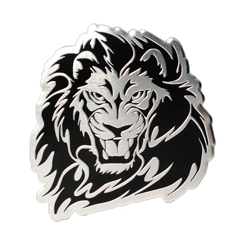 Color Name : Black Left ACEACE Hot Metal Animal Lion 3D Autocollants Voiture Styling Accessoires Moto Badge /Étiquette embl/ème Insignia Autocollants de Voiture