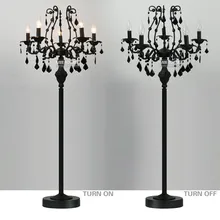 Винтажный 5 светильник s Хрустальный торшер, напольный светильник-стойка, хрустальный светильник, Хрустальный блеск, подсвечник, стоячий светильник