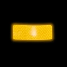 Safety Car Stickers Auto Door Reflective Tape PVC Square Shape Warning Adhesive Tapes 10Pcs/Lot reflective safety warning pvc strip garment accessories safety vest clothing reflective crystal lattice pvc tapes