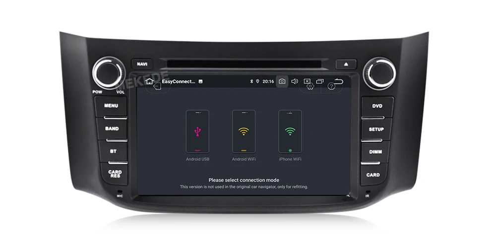 Excellent MEKEDE Android9.0 Car Radio DVD for NISSAN SILPHY Quad Core wifi Bluetooth video audio Multimedia 2 din car dvd player 14