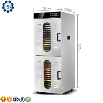 

Grain Sugar Dewatering Drying Machine Vegetable Food Fruit Dehydration Dryer Automatic New Type Pet Snacks Dried Meat Dryer