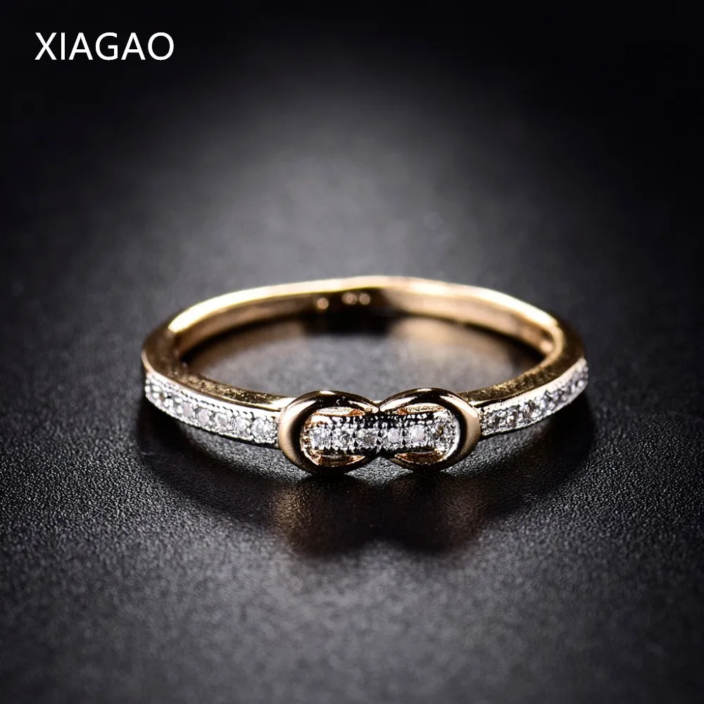 

XIAGAO Simple Cute Bow-knot Rings For Women Marquise Cut Cubic Zirconia Office Ring Female Anel Fashion Jewelry Gift XGR256