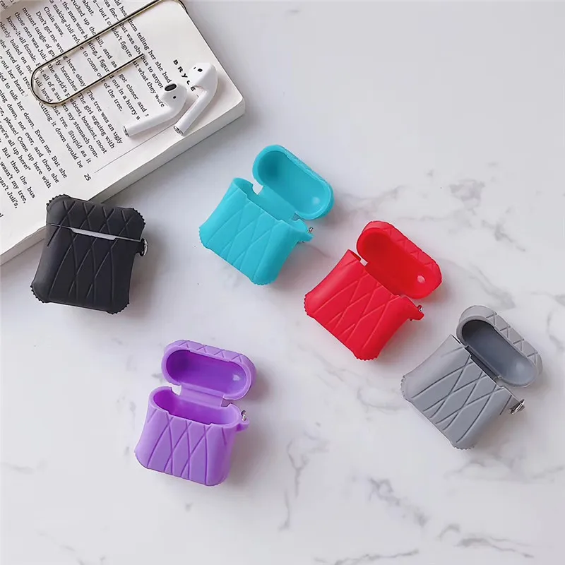 

Anti-fall four corner liquid silicone earphone cover For apple Airpods case wireless Bluetooth case For airpods charging box