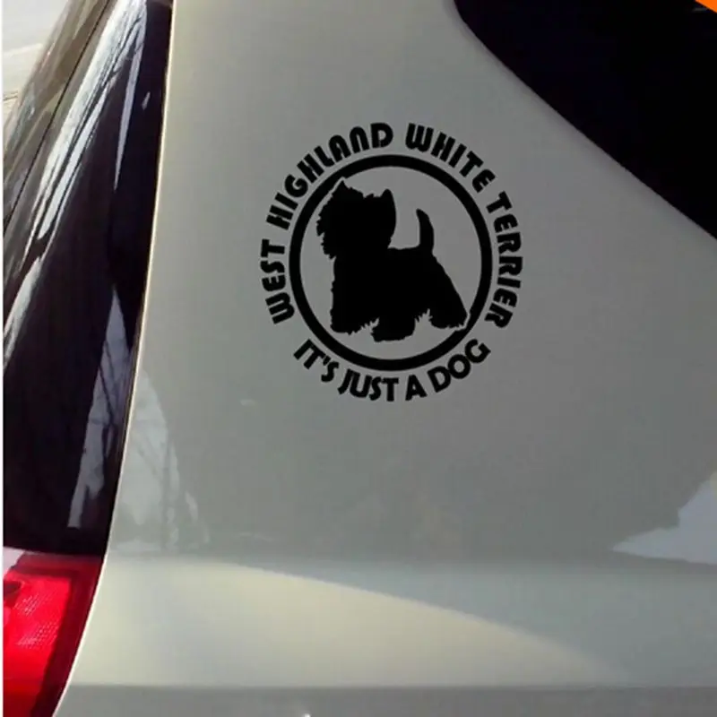 WEST HIGHLAND WHITE TERRIER Vinyl Decal Waterproof Dog Stickers car