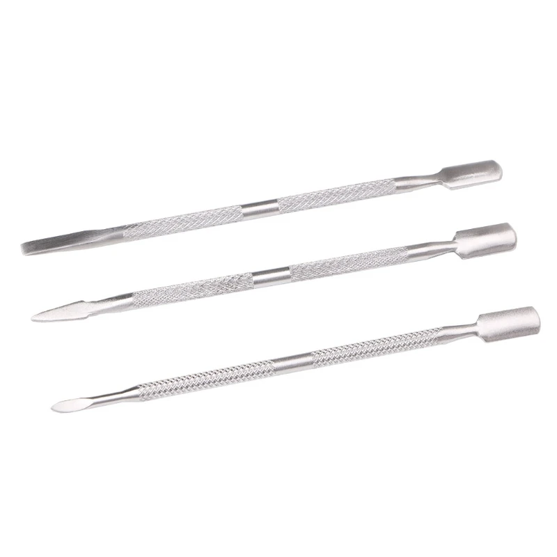 

Dual End Nail Art Remover Manicure Stainless Steel Cuticle Pusher Pedicure Tool Pro