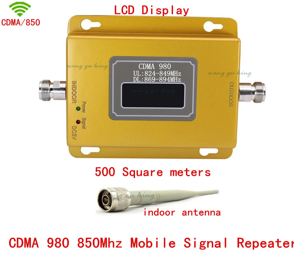 

GSM repeater 850MHz CDMA mobile signal signal booster cell phone wireless amplifier with indoor antenna