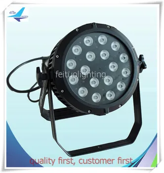 

4/lot Led uplights Full color 18x18w rgbwa uv 6in1 led dj light par outdoor IP65