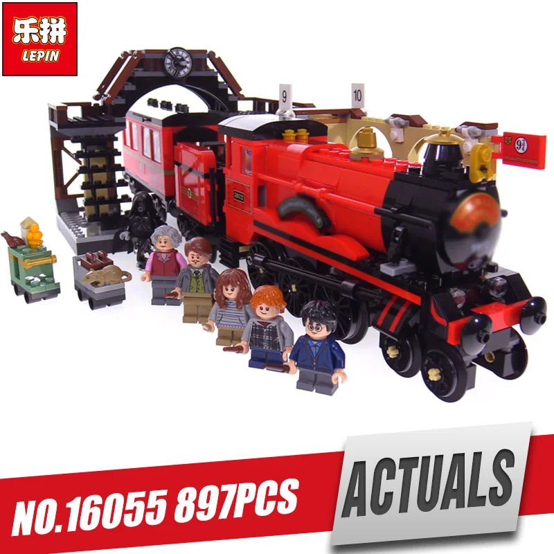 

Lepin 16055 Harry Toys Potter The Legoings 75955 Hogwarts Express Set Building Blocks Bricks Train Model Kid Toys Christmas Gift