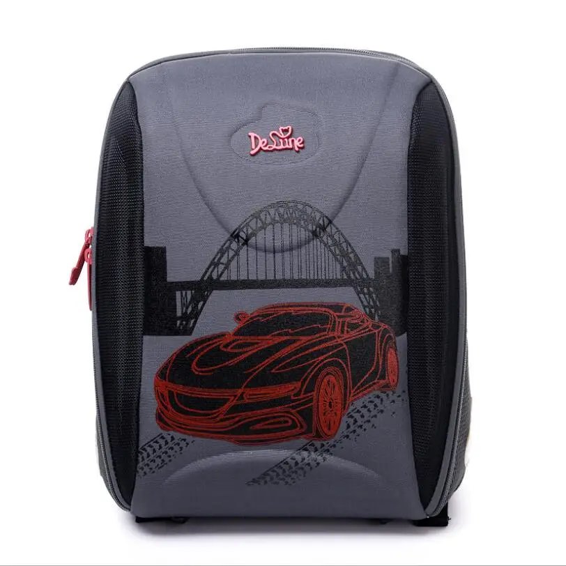 

New 2018 Delune Brand Boys School Bags 3D Cartoon Children Bags Waterproof Orthopedic Backpack Kids Schoolbag Mochila Infantil