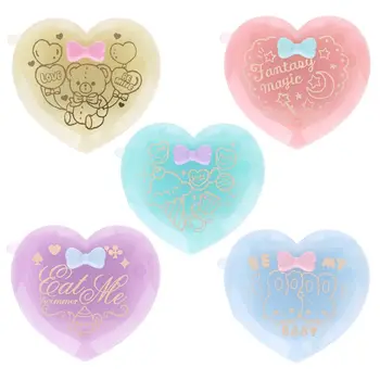 

Folding Hair Brush With Mirror Compact Pocket Size Travel Comb Heart Shaped Gift