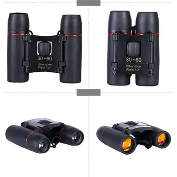 

Zoom Telescope 30x60 Folding Binoculars with Low Light Night Vision for outdoor bird watching travelling hunting camping 1000m