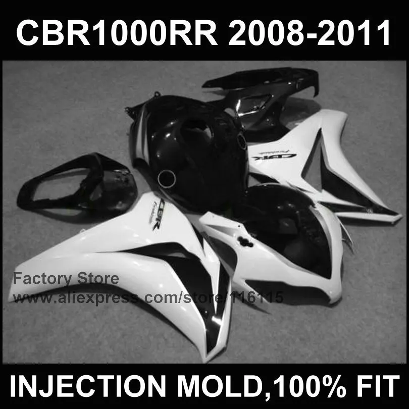 Лидер продаж! Черные Обтекатели для HONDA литья под давлением CBR1000RR 2008 2009 2010 2011