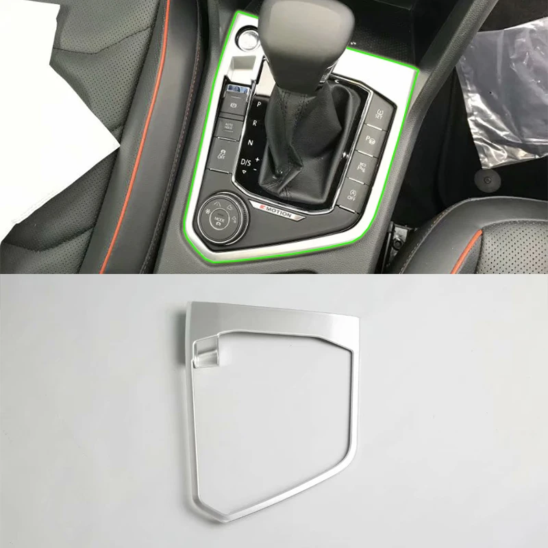 

Car Accessories LHD Interior Decoration ABS Front Center Gear Shift Panel Cover Trim For Volkswagen Tiguan L 2016