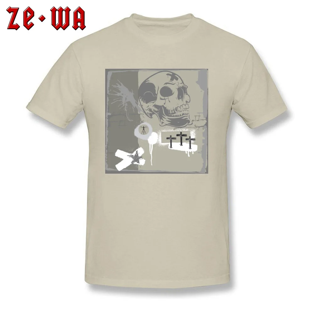  Man T Shirts death 619013 Custom Tops & Tees 100% Cotton Crew Neck Short Sleeve Normal T Shirt Summer Fall Drop Shipping death 619013 beige