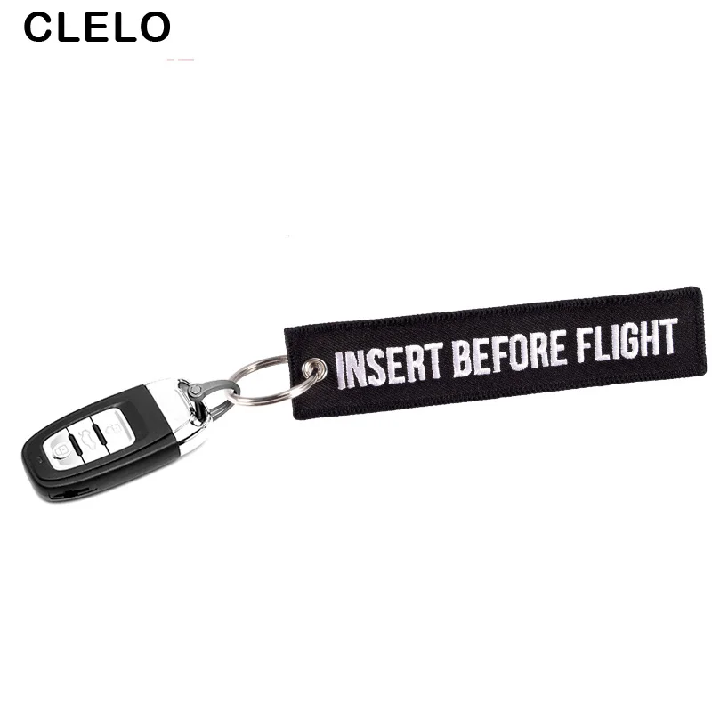 Embroidery Luggage Tags INSERT BEFORE FLIGHT Letter with OEM KeyChain Key ring Fashion Travel tag for Aviation Gifts 3PCS/LOT Embroidery Luggage Tags INSERT BEFORE FLIGHT Letter with OEM KeyChain Key ring Fashion Travel tag for Aviation Gifts 3PCS/LOT