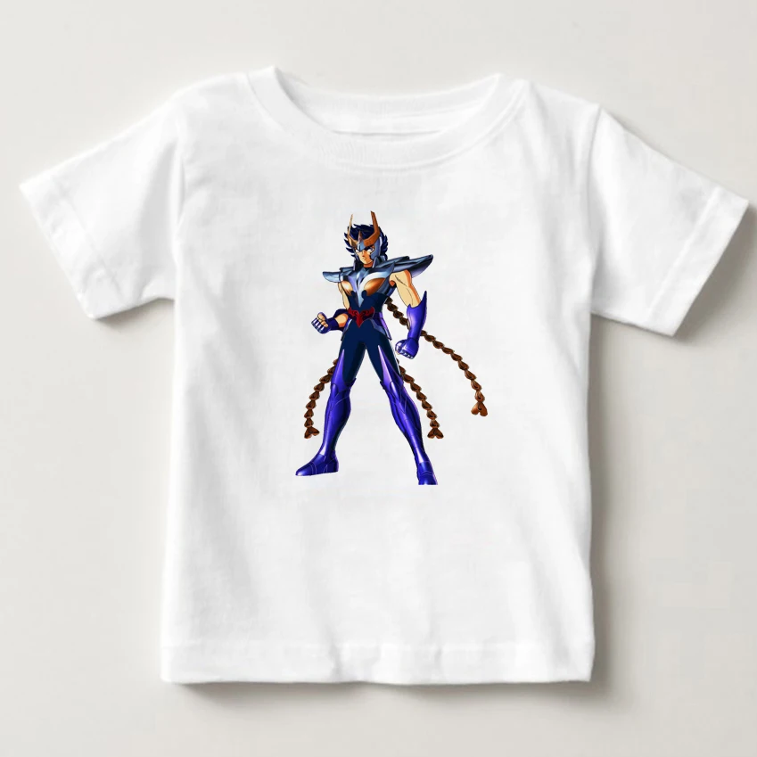 

Stylish boy Saint Seiya Knights of the Zodiac T Shirt Pure Cotton Retro Tshirt kids summer Tshirt baby boys t-shirt