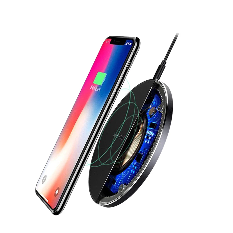 Qi Fast Wireless Charging Pad For Samsung Galaxy S8/S7 Plus /S7//Note8 Xiaomi Wireless Charger For iPhone X / 8 Plus 10W