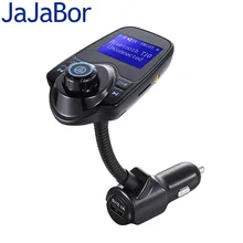 Автомобильный комплект jajabor с Bluetooth Hands Free fm-передатчик AUX стерео A2DP MP3 музыкальный плеер USB Автомобильное зарядное устройство с большим экраном 1,4 дюйма