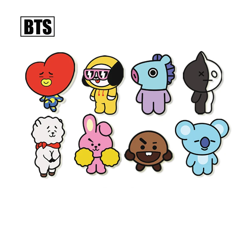 Brand Kpop BTS Bangtan Boys Album Brooches Pins Top Quality Colorful ...