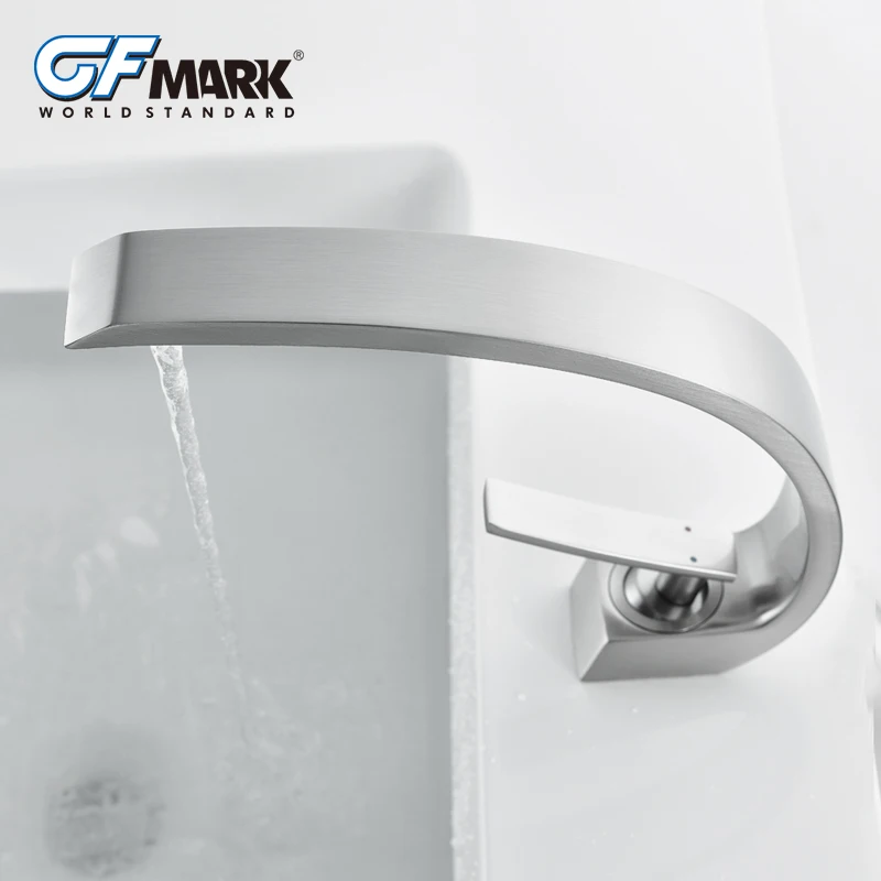 GFmark матовые Смесители для ванной комнаты латунные смесители современный