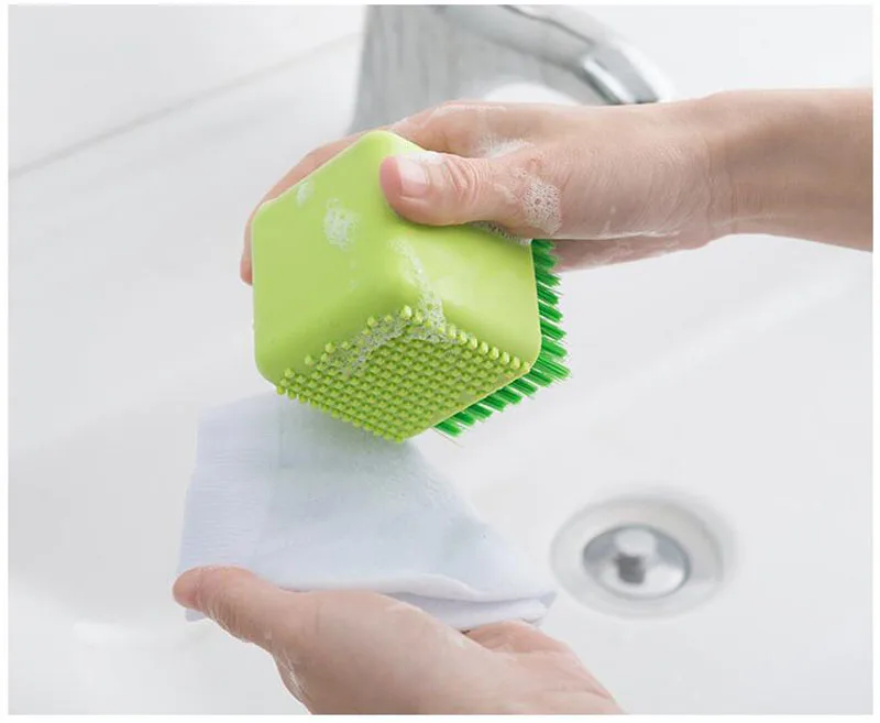 New Silicone Clothes Cleaning Brush Kitchen Gadgets For Washing Pincel Dish Bowl Brushes Clothes Cleaner Tools Cleaning Brush (14)