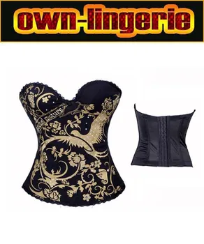 

Lvory Renaissance lace in back Corset Top Shapewear Drop Shipping w3223
